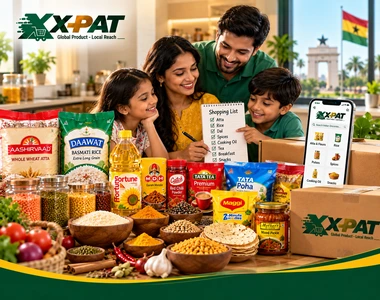 Indian grocery shopping list for families living in Ghana with everyday pantry essentials