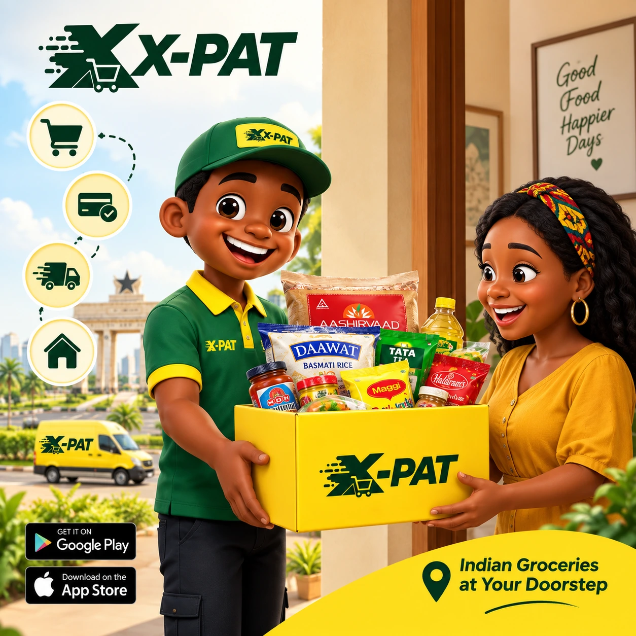 X-PAT making Indian grocery shopping easier with online delivery in Ghana