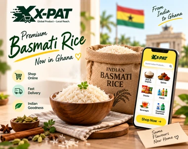 Basmati rice available for online shopping in Ghana with X-PAT