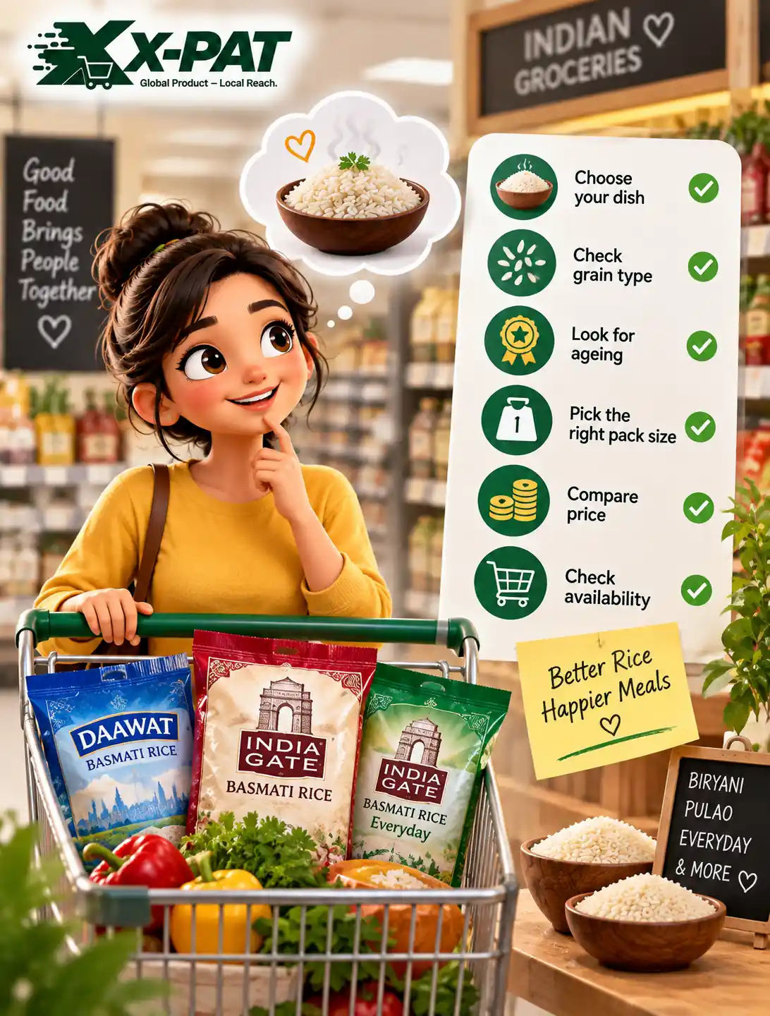 How to choose the right basmati rice pack for your cooking needs