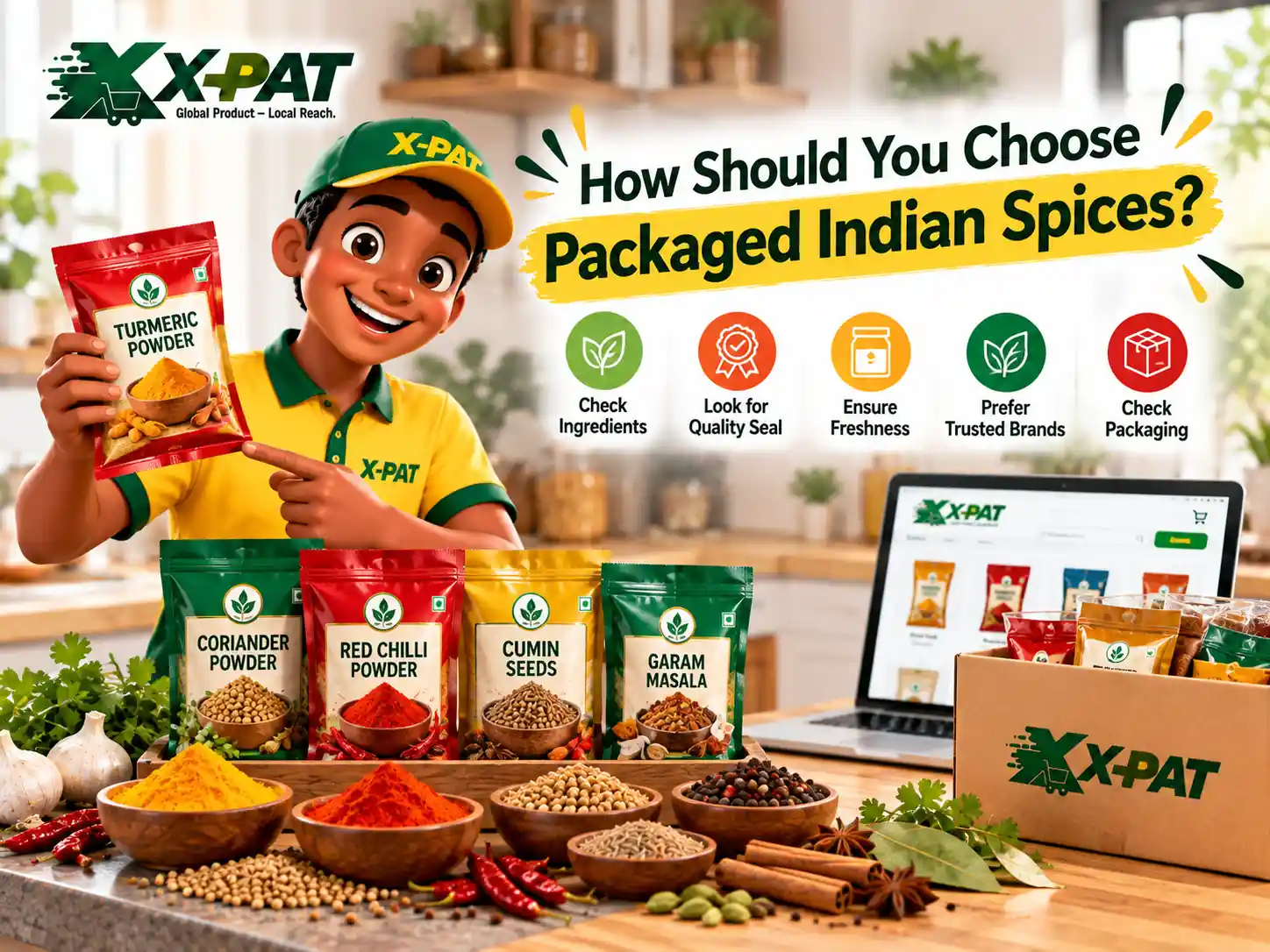How to choose packaged Indian spices by checking ingredients freshness and packaging