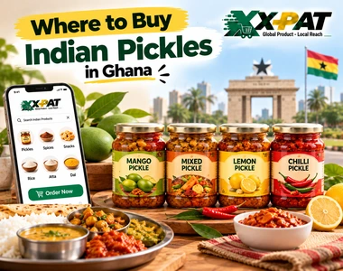 Indian pickles in Ghana including mango mixed lemon and chilli pickle