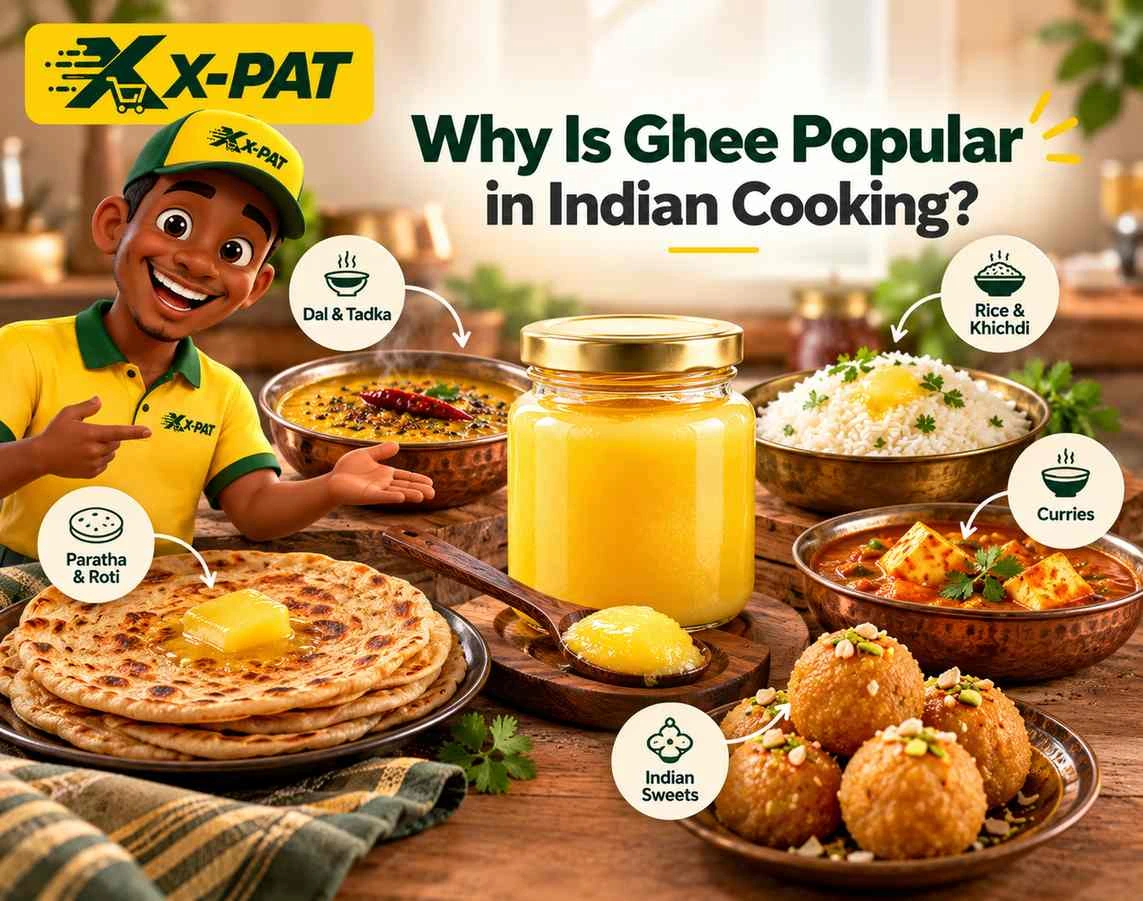 X-PAT guide showing why ghee is popular in Indian cooking